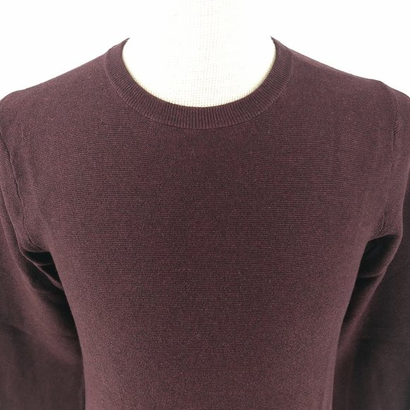 J. Crew XS 100% Cotton Sweater Dark Red - Picture 2 of 7